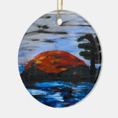Sonnenlandschaft Keramik Ornament (Links)