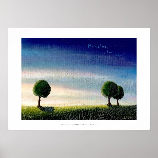 Sonnenlandschaft Malerei hübsche friedliche Kunst Poster (Vorne)