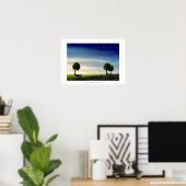 Sonnenlandschaft Malerei hübsche friedliche Kunst Poster (Heimbüro)