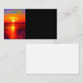 Sonnenlandschaft Öl Malerei schöne Kunst Visitenkarte (Vorne/Hinten)