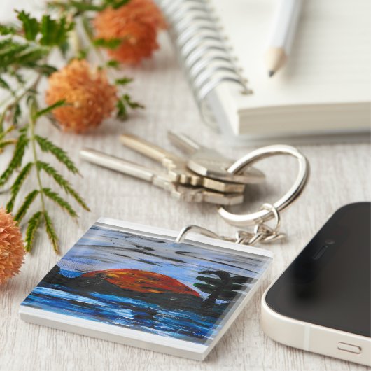 Sonnenlandschaft Schlüsselanhänger (Vorderseite rechts)