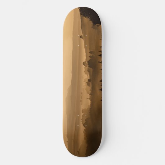 Sonnenlandschaft Skateboard (Vorderseite)