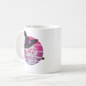 Sonnenlich und Beängstigend rauchend Zigarette Kaffeetasse (Vorderseite Links)