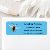 Sonnenlich wütende Hornet Wespe Cartoon Illustrati (Insitu)