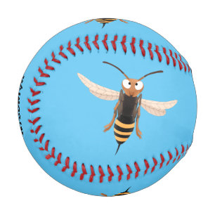Sonnenlich wütende Hornet Wespe Cartoon Illustrati Baseball