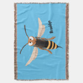 Sonnenlich wütende Hornet Wespe Cartoon Illustrati Decke (Vorderseite Vertikal)