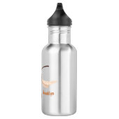 Sonnenlich wütende Hornet Wespe Cartoon Illustrati Edelstahlflasche (Rechts)