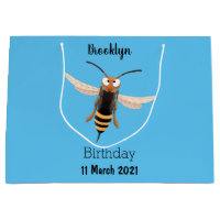 Sonnenlich wütende Hornet Wespe Cartoon Illustrati