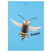 Sonnenlich wütende Hornet Wespe Cartoon Illustrati Klemmbrett (Rückseite)