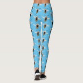 Sonnenlich wütende Hornet Wespe Cartoon Illustrati Leggings (Rückseite)