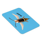 Sonnenlich wütende Hornet Wespe Cartoon Illustrati Magnet (Rechte Seite)