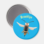 Sonnenlich wütende Hornet Wespe Cartoon Illustrati Magnet (Vorderseite/Rückseite)