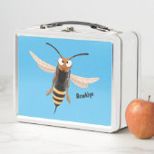 Sonnenlich wütende Hornet Wespe Cartoon Illustrati Metall Brotdose (Beispiel)