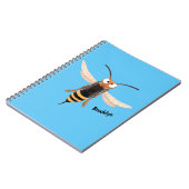 Sonnenlich wütende Hornet Wespe Cartoon Illustrati Notizblock (Linke Seite)