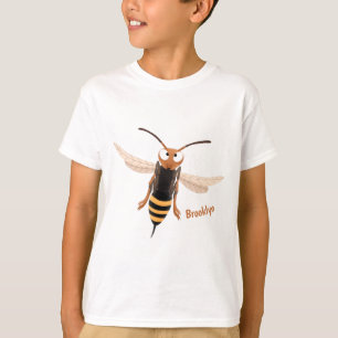 Sonnenlich wütende Hornet Wespe Cartoon Illustrati T-Shirt