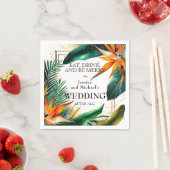 Sonnenliche Vögel im Paradies Bliss Serviette (Beispiel)