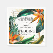 Sonnenliche Vögel im Paradies Bliss Serviette (Vorderseite)