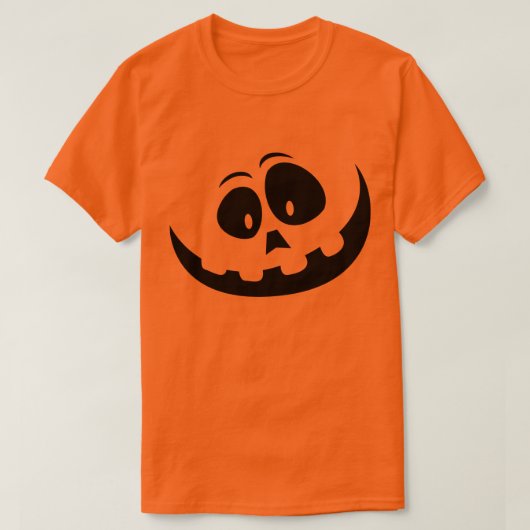 Sonnenlicher Halloween-Shirt-Kürbis zum Shirt (Design vorne)