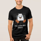 Sonnenlicher Halloween-T - Shirt mit lachendem Gei (Vorderseite)
