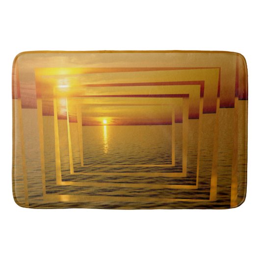 Sonnenlicher Wahnsinn Badematte (Vorderseite)