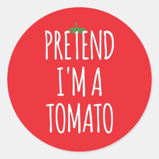 Sonnenliches KostümHalloween - so tun, als wäre ic Runder Aufkleber (Vorderseite)