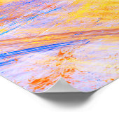 Sonnenlicht. Abstrakte, schöne, bunte, helle Kunst Poster (Ecke)