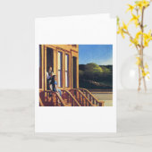 Sonnenlicht auf Brawnstones - Edward Hopper Karte (Gelbe Blume)