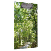 Sonnenlicht auf dem Waldweg im Centennial Park Klemmbrett (Rechts)