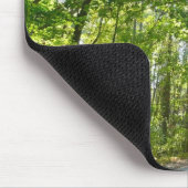 Sonnenlicht auf dem Waldweg im Centennial Park Mousepad (Ecke)