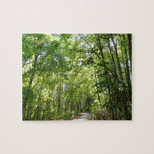 Sonnenlicht auf dem Waldweg im Centennial Park Puzzle (Horizontal)
