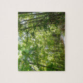 Sonnenlicht auf dem Waldweg im Centennial Park Puzzle (Vertikal)