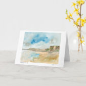 Sonnenlicht auf den Tresilian Cliffs Karte (Gelbe Blume)