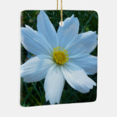 Sonnenlicht auf der Blume Weißkosmos Keramikornament (Rechts)