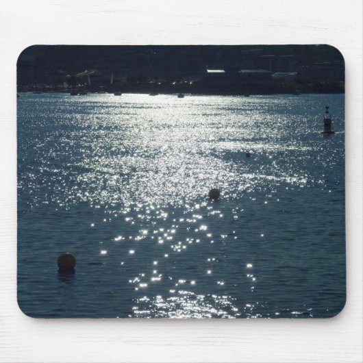 Sonnenlicht auf der Bucht von Cardiff Mousepad (Vorne)