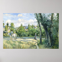 Sonnenlicht auf der Straße, Pontoise Camille Pissa