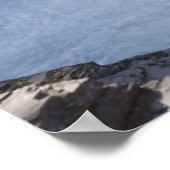 Sonnenlicht auf Wasserfällen auf der Seite eines B Poster (Ecke)