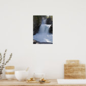 Sonnenlicht auf Wasserfällen auf der Seite eines B Poster (Küche)