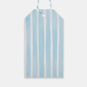 Sonnenlicht Blau Gingham Geburtstagsfeier Geschenkanhänger (Rückseite)