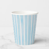 Sonnenlicht Blau Gingham Geburtstagsfeier Pappbecher (Rückseite)