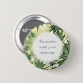 Sonnenlicht durch Ahorn-Blätter mit benutzerdefini Button (Vorne & Hinten)