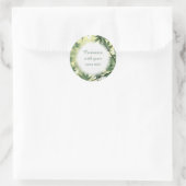 Sonnenlicht durch Ahorn-Blätter mit benutzerdefini Runder Aufkleber (Tasche)