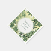 Sonnenlicht durch Ahorn-Blätter mit benutzerdefini Serviette (Ecke)