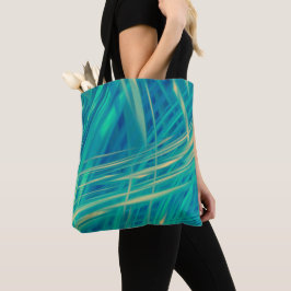 Sonnenlicht durch Aquamarine Abstrakte Tasche