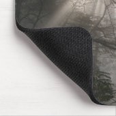 Sonnenlicht Durch Bäume Dunkler Wald Mousepad (Ecke)