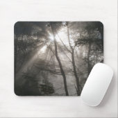 Sonnenlicht Durch Bäume Dunkler Wald Mousepad (Mit Mouse)