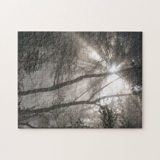 Sonnenlicht durch Bäume Puzzle (Horizontal)