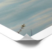 Sonnenlicht durch das Wolkenplakat pinkeln Poster (Ecke)