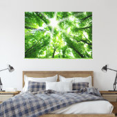 Sonnenlicht durch die Canopy Leinwanddruck (Insitu (Schlafzimmer))