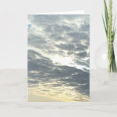 Sonnenlicht durch die Wolkenkarte Karte (Vorderseite)