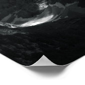 Sonnenlicht durch dunkle Wolken Poster (Ecke)